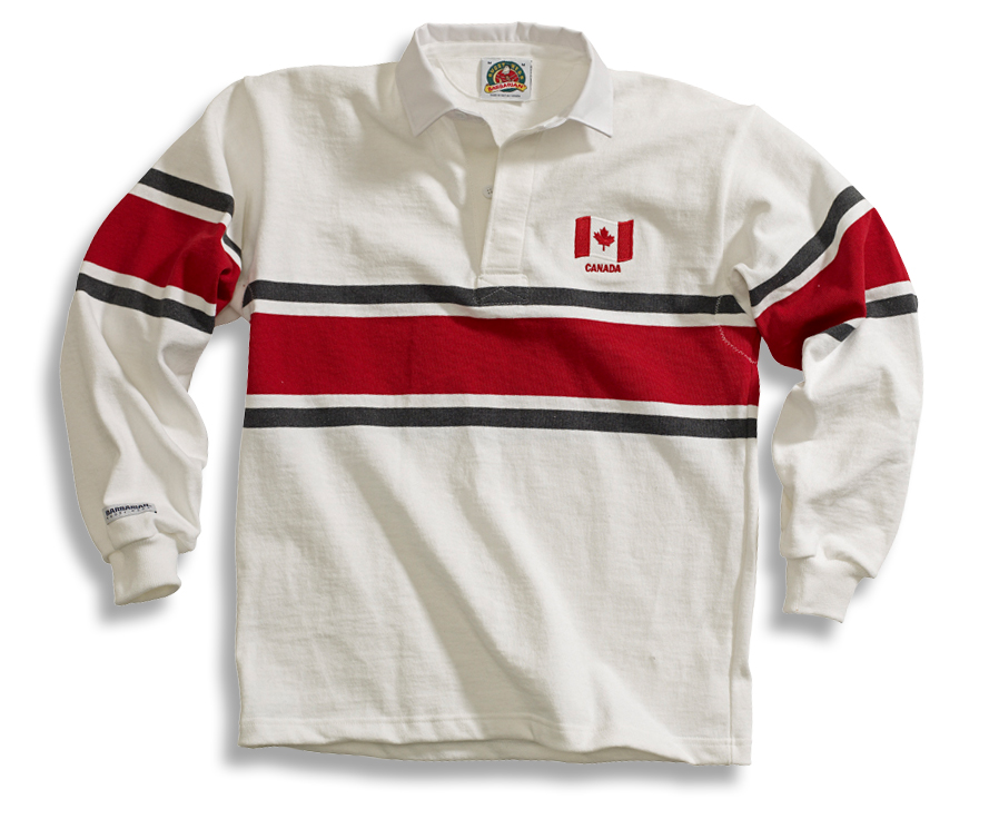 Canada Jersey Barbarian Sports Wear Inc, Red White Blue Rugby Jersey